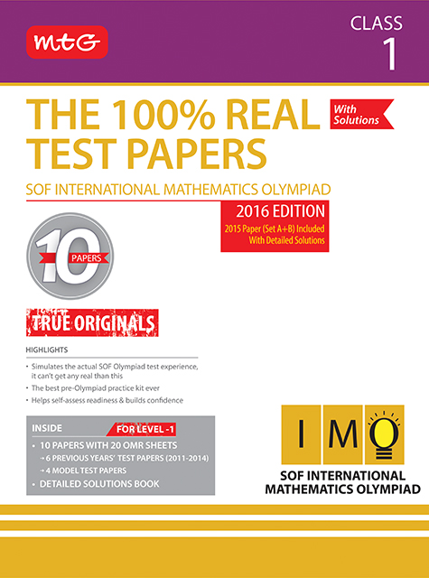 100% Real Test Papers (IMO) Class 1