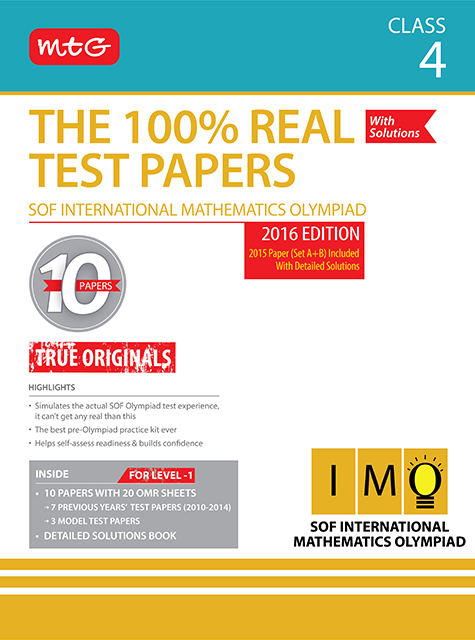 100% Real Test Papers (IMO) Class 4