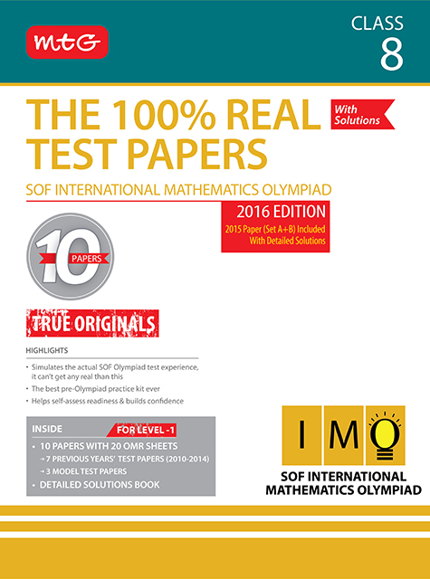 100% Real Test Papers (IMO) Class 8