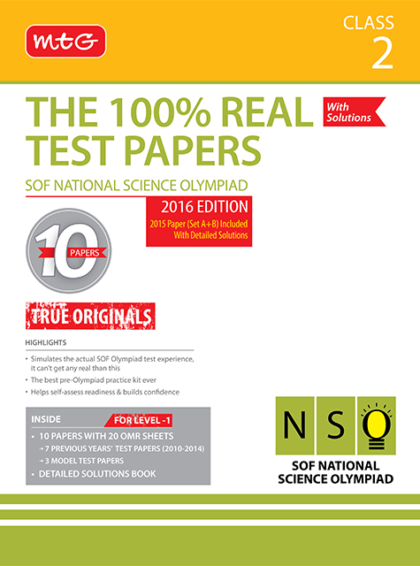 100% Real Test Papers (NSO) Class 2