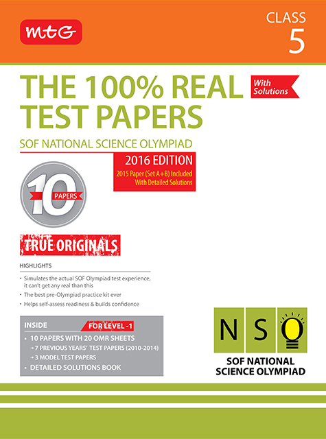 100% Real Test Papers (NSO) Class 5